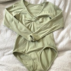 ARQ “Paloma” green size large bodysuit long sleeve NWOT